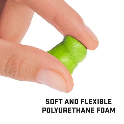 Image showing 5 th ULTRX Tapered Foam Ear Plugs, 25-Pairs / Jar, Lime