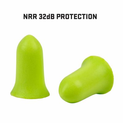 Image showing 6 th ULTRX Tapered Foam Ear Plugs, 25-Pairs / Jar, Lime
