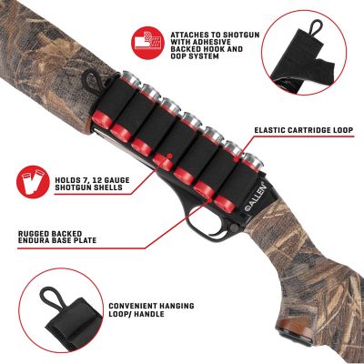 Image showing  New 12 Gauge Ammo Card, Holds 7 Rounds, Black