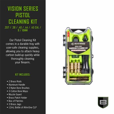 Image showing  New Vision Series Handgun Cleaning Kit, .357, .38, .40, .44, & .45 Caliber, Multi-Color
