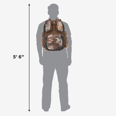 Image showing  Gear Fit Pursuit Bruiser Camo Treestand Hunting Backpack for Men and Women Rifle and Bow Carry Bag