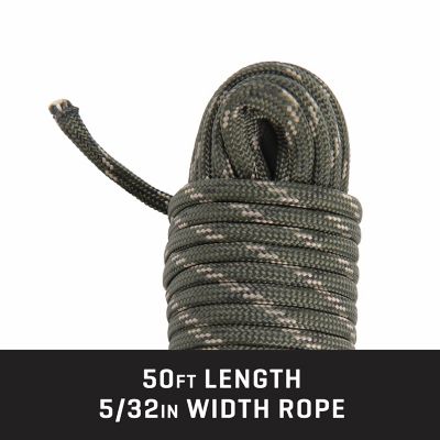 Image showing  All Around Outdoor Rope, 50 ft. 5/32 in. Rope, Camo