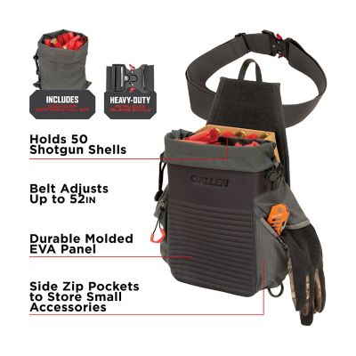 Image showing  Competitor All-in-One Shotgun Shell Pouch with D-Rings Clay, Trap, and Skeet Shooting Accessories