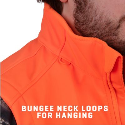 Image showing 9 th Allen Men's New Softshell Blaze Hunting Vest, 2X Large, Blaze Orange