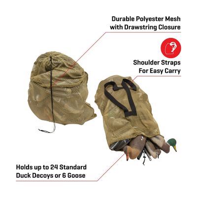 Image showing  Mesh Decoy Bag, Fits 24 Standard Duck Decoys, 52 in. L x 30 in. W, Olive