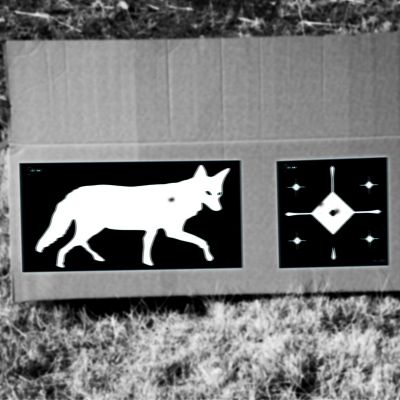 Image showing  New Thermal ID Coyote Paper Target, 24 in. x 12, in. Gray