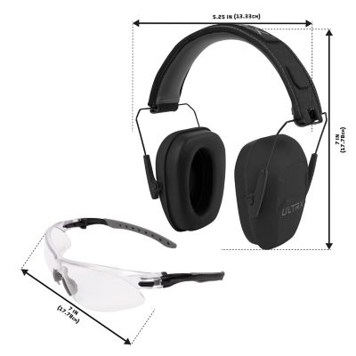 Image showing  Shield Ear & Eye Protection Combo, Midnight Gray