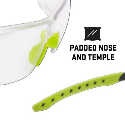 Image showing 8 th ULTRX Keen Safety Glasses, Youth, Lime Green