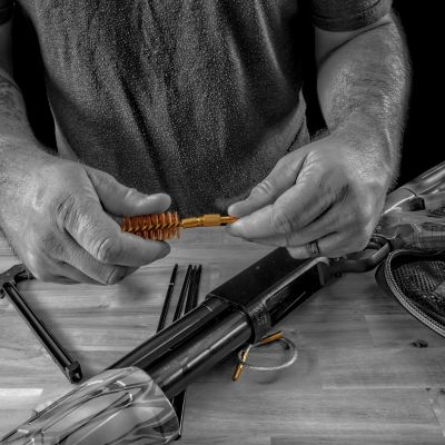 Image showing  New Badge Series Pull-Through Cleaning Kit with Molle Pouch, 12 Gauge