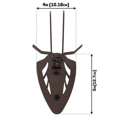 Image showing  New EZ Mount Skull Hanger, Fixed, Brown