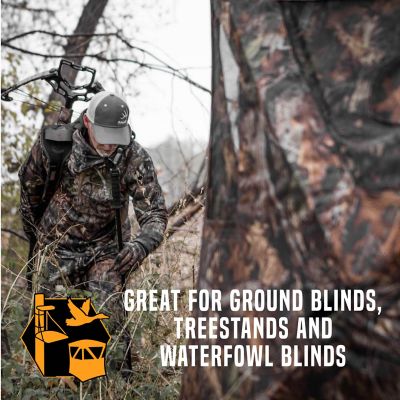 Image showing 6 th Vanish New 3D Die Cut Camo Material, 9.8 ft. x 58 in., Olive and Brown