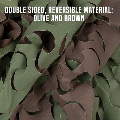 Image showing 7 th Vanish New 3D Die Cut Camo Material, 9.8 ft. x 58 in., Olive and Brown
