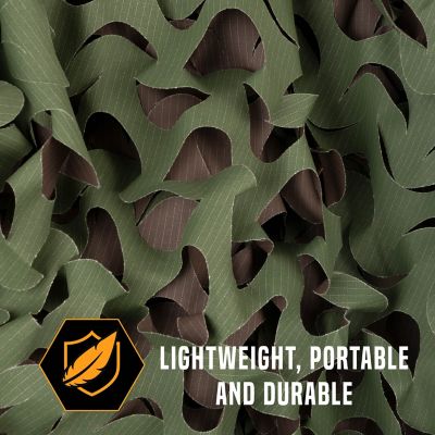 Image showing 8 th Vanish New 3D Die Cut Camo Material, 9.8 ft. x 58 in., Olive and Brown