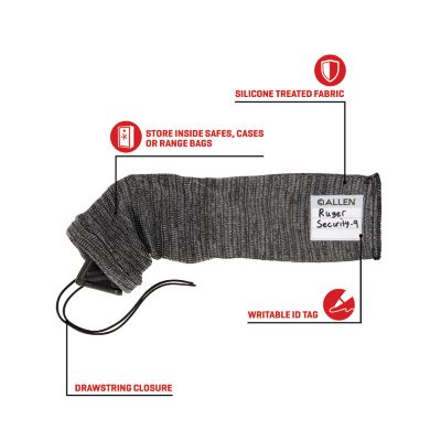 Image showing  14 in. Gun Sock with Writeable ID Label, 14 in. Handguns & Revolvers, 2 pk., Gray