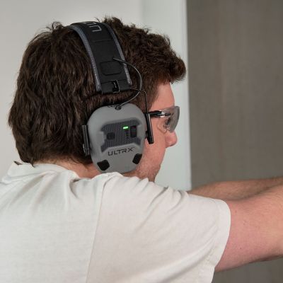 Image showing  Bionic Fuse Bluetooth Electronic Earmuff, Cement Gray