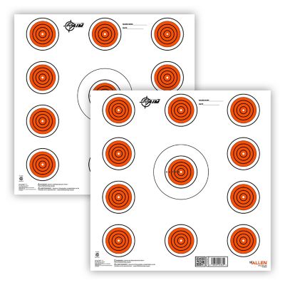EZ Aim Paper Shooting Targets, 12 in. Square, 11-Spot Indoor Targets, 26 pk.