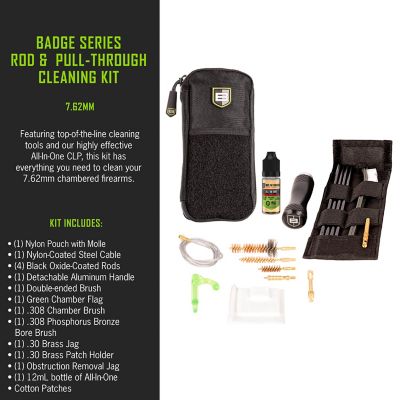 Image showing  New Badge Series Rod & Pull-Through Cleaning Kit with Molle Pouch, 7.62mm