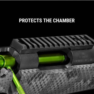 Image showing  Aluminum Universal Bore Guide, Fits Bore Sizes .17 up to .416, Green and Black