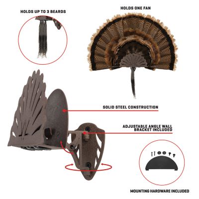 Image showing  New EZ Mount Turkey Fan Display, Brown