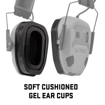 Image showing  Gel Ear Cup Replacement Pads, 1-Pair, Black