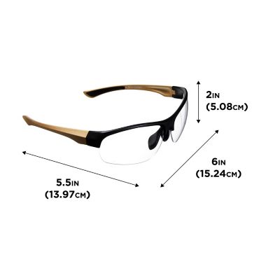 Image showing  Devotee Protective Shooting Safety Glasses, Clear Lenses, Anti-Scratch/Fog/UV Coated