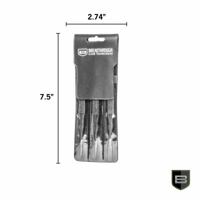 Image showing  Double-Ended Fiber Reinforced Polymer Picks, 3 pk. with Vinyl Pouch, Black