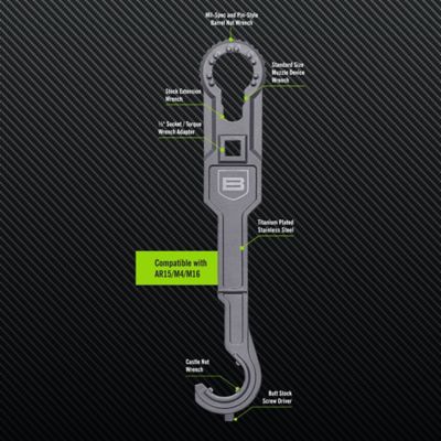 Breakthrough Clean Technologies Modern Sporting Rifle Armorer ft.s Wrench, AR-15, Black