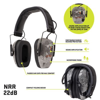 Image showing  Bionic Electronic Earmuff, Veil Tac Gray Camo