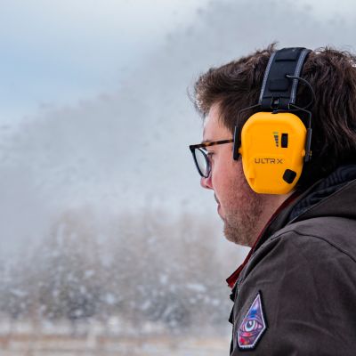 Image showing 5 th ULTRX Bionic Electronic Earmuff, Interstate Yellow