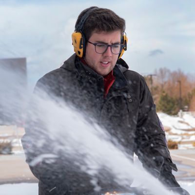 Image showing 6 th ULTRX Bionic Electronic Earmuff, Interstate Yellow