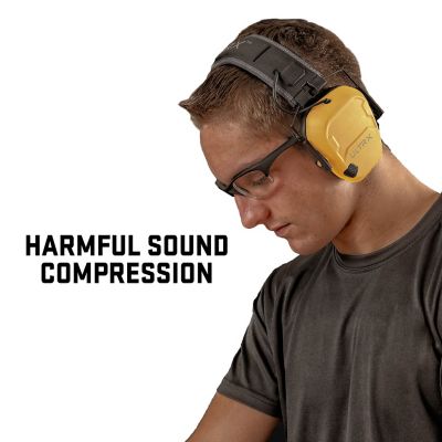 Image showing 8 th ULTRX Bionic Electronic Earmuff, Interstate Yellow