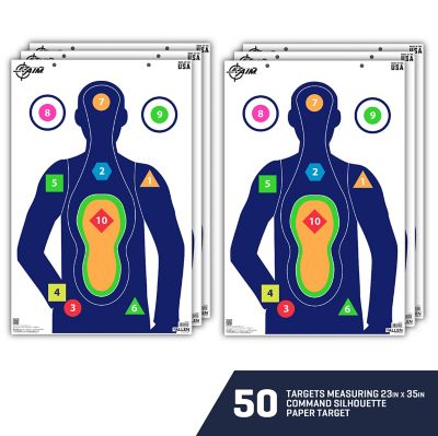 Image showing  New Command Silhouette Target, 23 x 35, 50 pk.