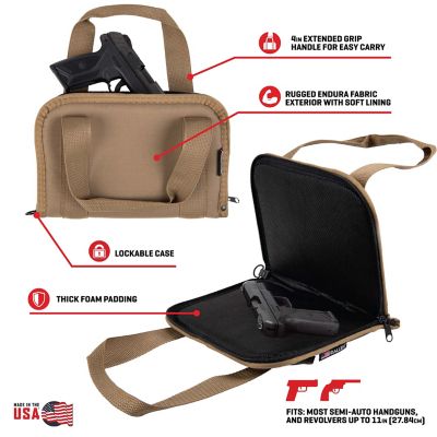Image showing  Pistol Tote, Most Semi-Auto Handguns & Revolvers, FDE