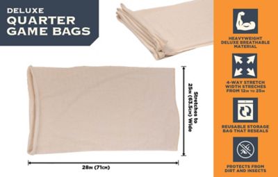 Image showing  Colorado Deluxe Deer Game Bags, 4 Quarter Bags, 28 in. L x 12 in. W, Natural