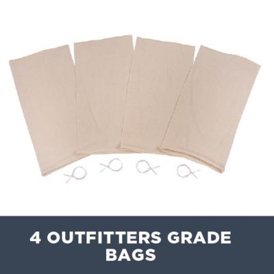 Image showing  Colorado Deluxe Deer Game Bags, 4 Quarter Bags, 28 in. L x 12 in. W, Natural