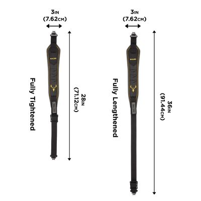 Image showing  Boulder BakTrak 2 Point Rifle and Shotgun Sling Rubber Grip with Swivels Ideal for Hunting and Shooting