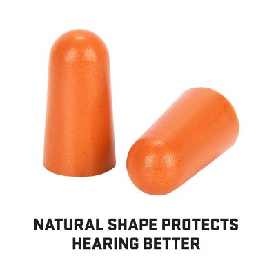 Image showing  Foam Ear Plugs, 50-Pairs / Bag, Orange