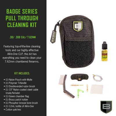 Image showing  New Badge Series Pull-Through Cleaning Kit with Molle Pouch, 7.62mm