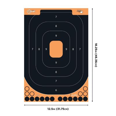 Image showing  Splash Reactive Paper Shooting Targets, Silhouette Kit, 23 in. W x 35 in. H & 12.5 in. W x 18.25 in. H