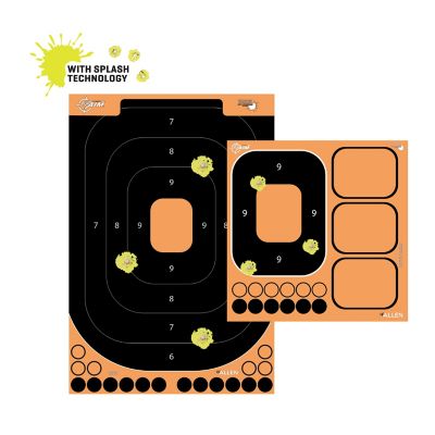 Image showing  Splash Reactive Paper Shooting Targets, Silhouette Kit, 23 in. W x 35 in. H & 12.5 in. W x 18.25 in. H