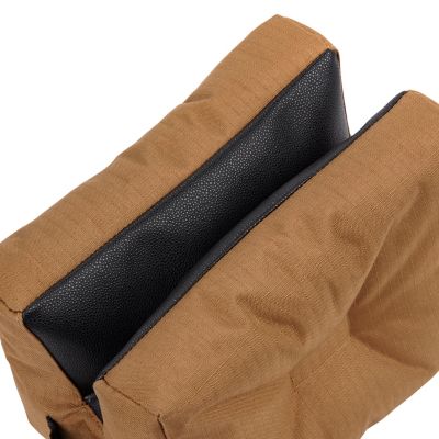 Image showing  X Focus Filled Bench Shooting Rest and Bag, Coyote and Black