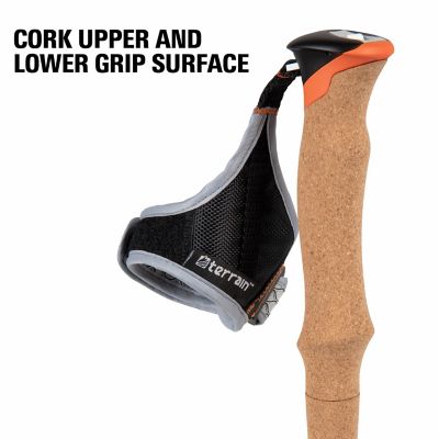 Image showing 8 th Terrain Alpha Vertex Carbon Trekking Poles, Canyon Sunset, 22012