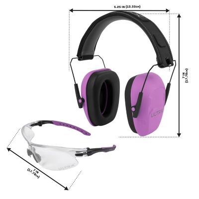 Image showing  Shield Ear & Eye Protection Combo, Plum
