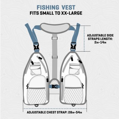 Image showing  Ultra-Light gallatin Strap Fly Fishing Vest, Fits up to 4 Tackle/Fly Boxes, 14 Accessory Pockets, Green