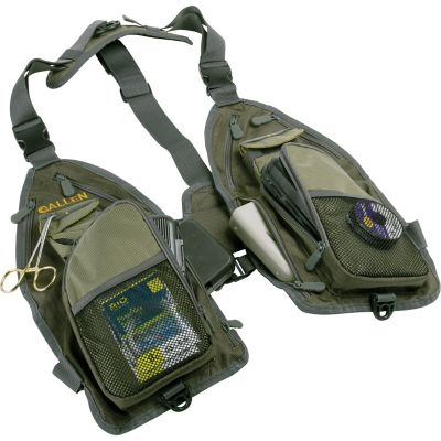 Image showing  Ultra-Light gallatin Strap Fly Fishing Vest, Fits up to 4 Tackle/Fly Boxes, 14 Accessory Pockets, Green