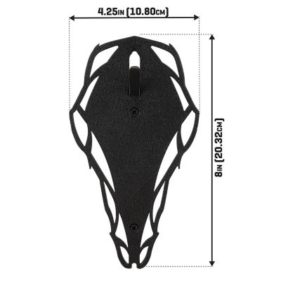 Image showing  New EZ Mount Silhouette Skull Peg, Black