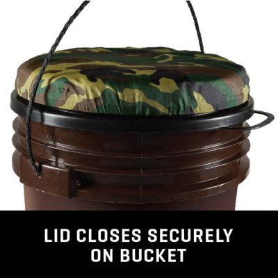 Image showing  Camo Swivel Seat Bucket Lid By Allen