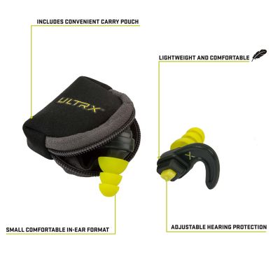 Image showing  Shift Adjustable Protection Ear Plugs, Gray/Yellow