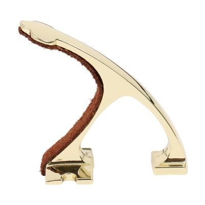 Image showing  Brass Wall Mount Gun Hanger Hook Set, Fits Most Shotguns & Rifles, 2 pk.