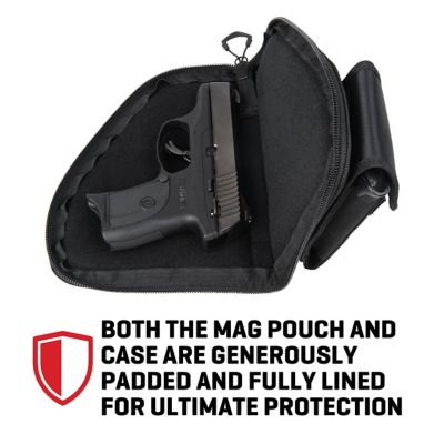 Image showing  8 in. Pistol Case with Mag Pouch, Black